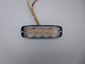 LED flitser 4 leds oranje/amber KP-FL3016
