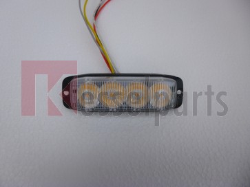 LED flitser 4 leds oranje/amber KP-FL3016