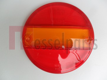 Los glas voor Hamburgerlamp rood/oranje KP-235