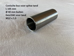 Lasbus conisch voor spitse tand balenprikker M22